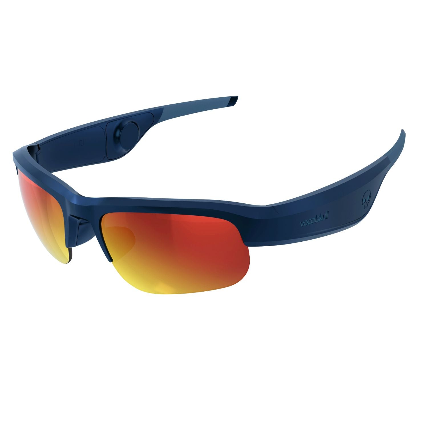 VocalSkull Sports Bone Conduction Sunglasses, Polarized Lenses, Wrap-Around Style