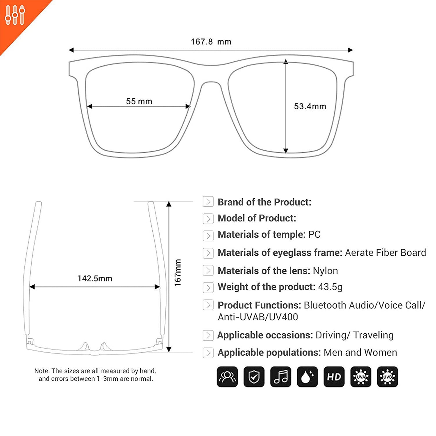 Nova QR - Quick Release Smart Audio Glasses