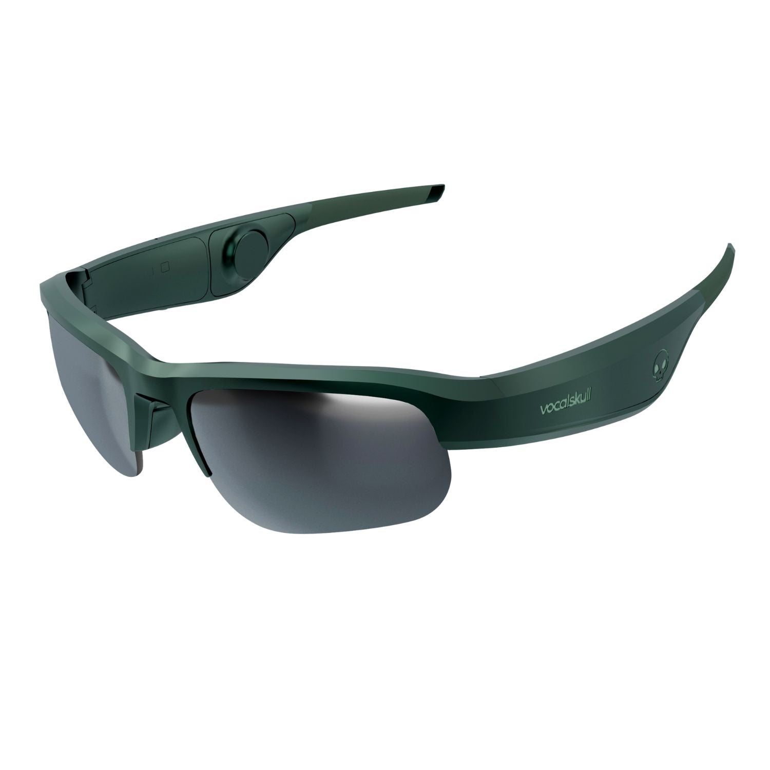 VocalSkull Sports Bone Conduction Sunglasses, Polarized Lenses, Wrap-Around Style