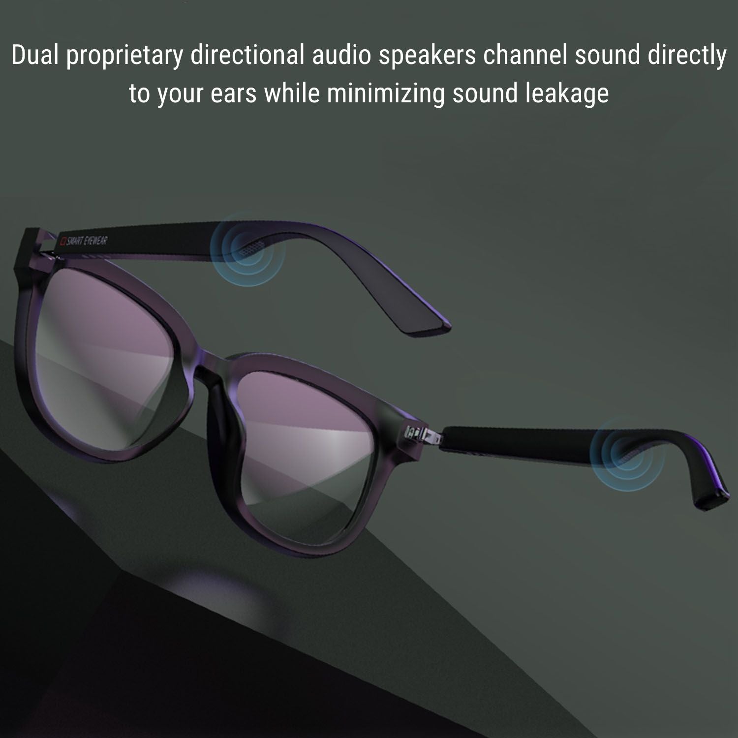 豊富な品Zhiyavex Wireless Sunglasses Hea IP64 Glasses Smart Music Waterproof  Stereo イヤホン、ヘッドホン