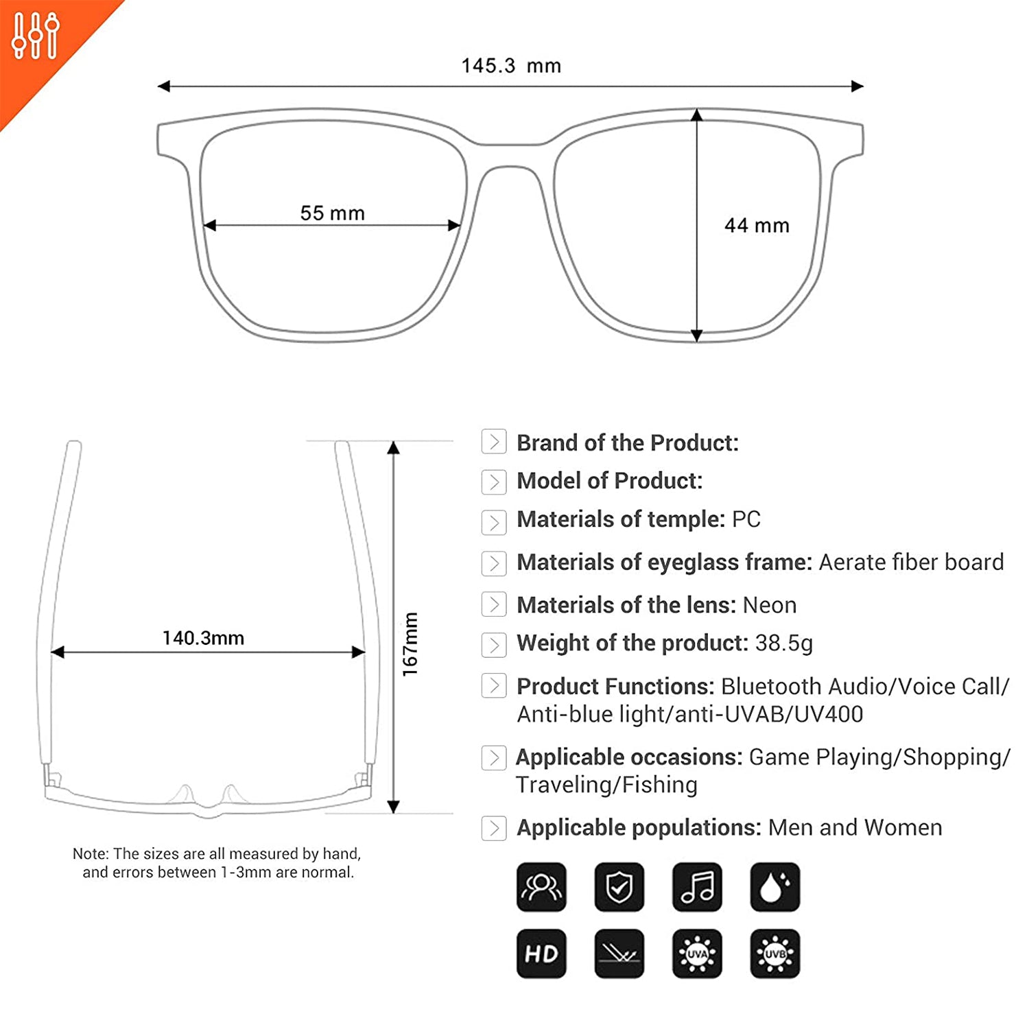 Pearl QR - Quick Release Smart Audio Glasses