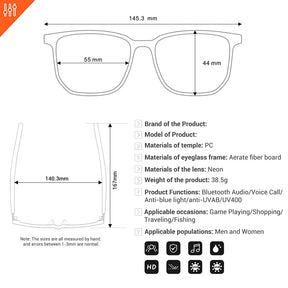 Pearl QR - Quick Release Smart Audio Glasses